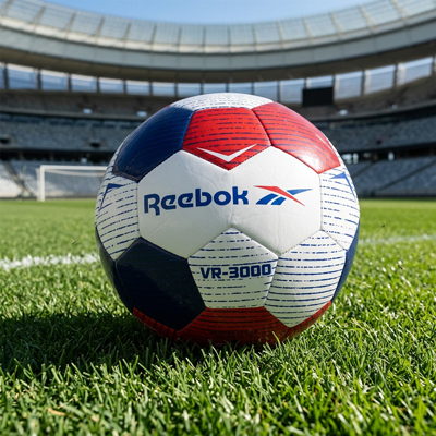 REEBOK<sup>&reg;</sup> Soccerball - Traditional 32 panel, stitched construction. Size 5 - Ideal for ages 13 years and up.